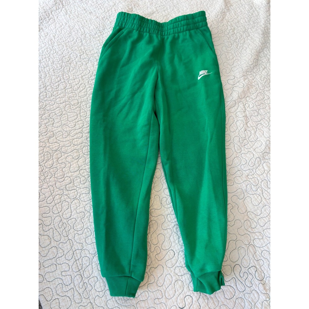 Nike Kids Jogger Sweatpants Green Size Medium #452